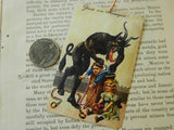 Krampus Ornament: Krampus with Children in Basket