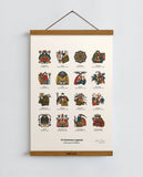Christmas Legends of European Folklore / Poster Art Print