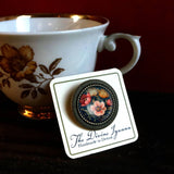 Tulips Glass Cabochon Brooch, Handmade in Detroit