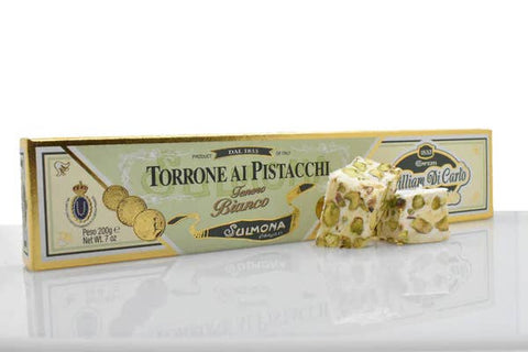 Torrone Tenero Bianco al Pistacchio: Soft Pistachio Nougat Bar, from Italy