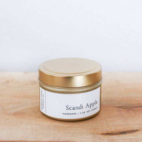 Hand Poured Soy Candle: Scandi Apple, Tin or Jar