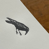 Stationery Set: Crow, Letterpress Printed