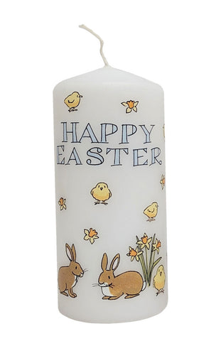 Easter Candle: Bunnies & Chicks