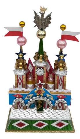 Polish Nativity with Kraków Town Hall Clock, Miniature