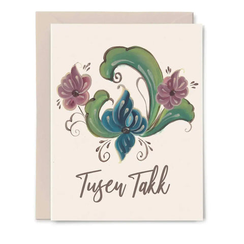 Norwegian Thank You Cards, Box of 6