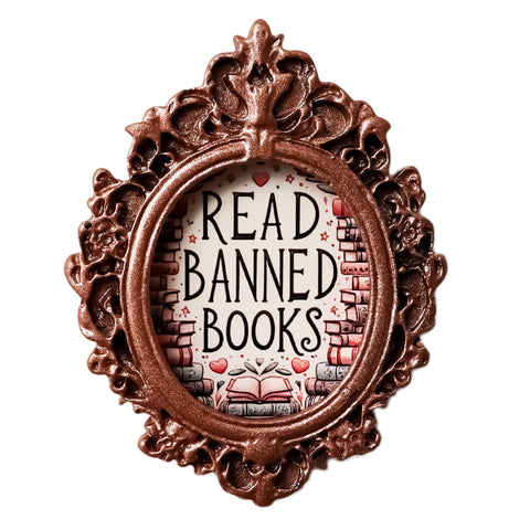 Bookish Frame Magnet: Read Banned Books