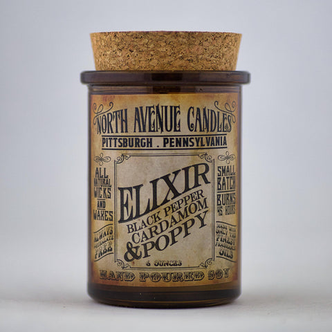 Apothecary Candle: Elixir of Cardamom, Black Pepper, & Poppy