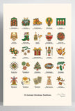 German Christmas Traditions / Poster Art Print