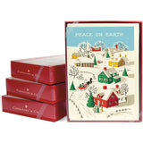 Christmas Boxed Cards with Vintage Village Scene