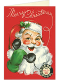 Christmas Boxed Cards with Vintage Telephone Santa