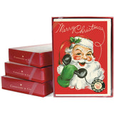 Christmas Boxed Cards with Vintage Telephone Santa