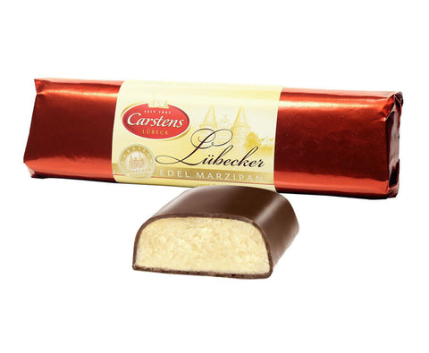 Carstens Lübecker Chocolate Covered Marzipan Bar, 7 oz., from Germany