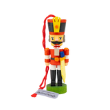 German Christmas Ornament: Nutcracker, in Red or Blue