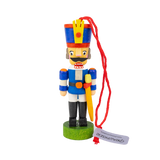 German Christmas Ornament: Nutcracker, in Red or Blue