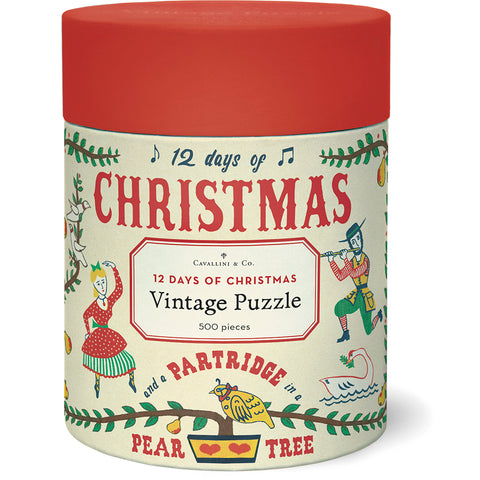 Vintage Puzzle: Twelve Days of Christmas