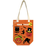 Cotton Canvas Tote Bag: Vintage Trick or Treat