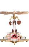 German Christmas Pyramid: Angel Bakery with White Kitchen