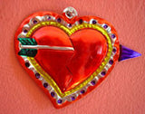 Mexican Tin Heart Ornaments