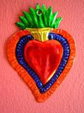 Mexican Tin Heart Ornaments