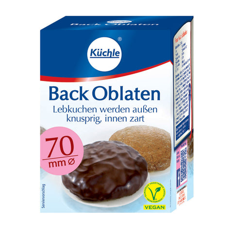 Küchle Back Oblaten: Baking Wafers for Lebkuchen, 70 mm.