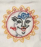 Millie's Tea Towels, Hand Embroidered: Celestial Collection (4 to choose from)