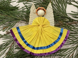 Corn Husk Angel Ornaments, Handmade in Mexico