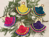 Corn Husk Angel Ornaments, Handmade in Mexico