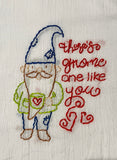 Millie's Tea Towels, Hand Embroidered: Gnomes & Tomten (9 to choose from)