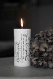 Christmas Pillar Candle: God Jul (Swedish)