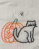 Millie's Tea Towels, Hand Embroidered: Halloween Collection (5 to choose from!)