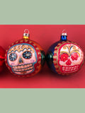 Mexican Glass Ornaments: Calaveras