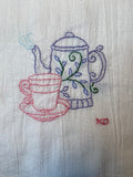 Millie's Tea Towels, Hand Embroidered: Java Jive Collection (12 to choose from)