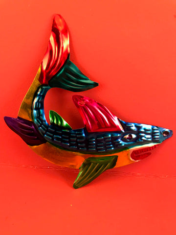 Mexican Tin Ornaments: Shark
