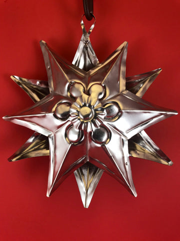 Mexican Tin Ornaments: Silver Star