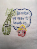 Millie's Tea Towels, Hand Embroidered: Words of Wisdom Collection (9 to choose from!)
