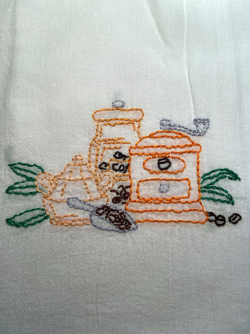 Millie's Tea Towels, Hand Embroidered: Java Jive Collection (12 to cho –  Convivio Bookworks