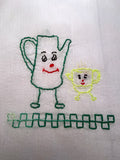 Millie's Tea Towels, Hand Embroidered: Kitchen Stitchin' (7 to choose from)