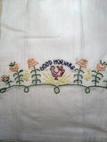 Millie's Tea Towels, Hand Embroidered: Folksy Farmhouse (6 to choose from)