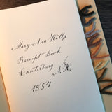 Sister Mary Ann Hill's Receipt Book: Nineteenth Century Shaker Dye Recipes