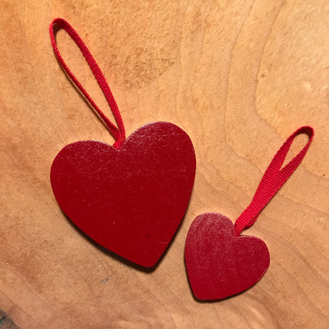 Swedish Hearts, Painted Red