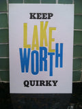 Keep Lake Worth Quirky: Letterpress Postcards/Miniprints