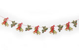 Christmas Paper Garland: Holly & Bells