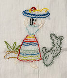 Millie's Tea Towels, Hand Embroidered: South of the Border (5 to choose from!)