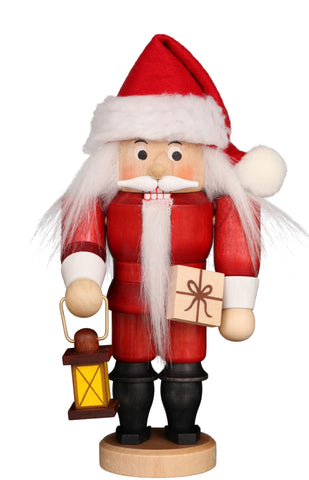 German Nutcracker: Small Santa, Red Stain (Weihnachtsmann Dunkelrot)