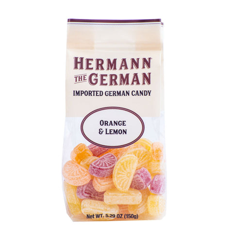 German Hard Candies: Orange & Lemon