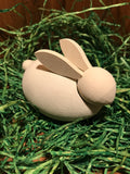 Handmade Wooden Bunnies from Sweden (with Tea Light Candle Ring Option)