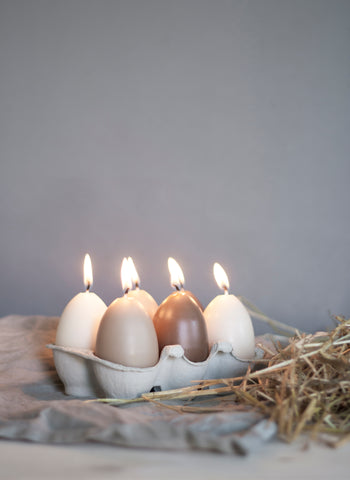Swedish Egg Candles, Carton of 6