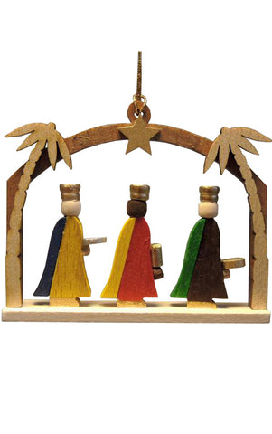 German Christmas Ornament: Window with Three Kings