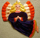 Mexican Tin Ornaments: Colorful Angel