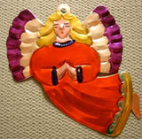 Mexican Tin Ornaments: Colorful Angel